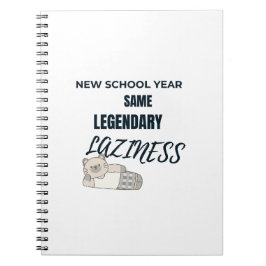 Cuaderno Legendary Laziness Notebook