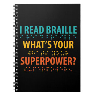 Cuaderno Leí en Braille cuál es tu superpoder