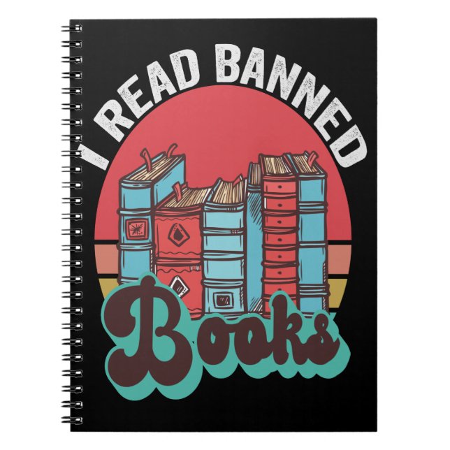Cuaderno Leí Libros Prohibidos Graciosos Amantes Del Libro  (Frente)