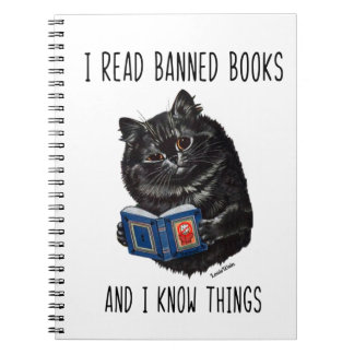 Cuaderno Leí libros prohibidos y sé cosas que Louis Wain