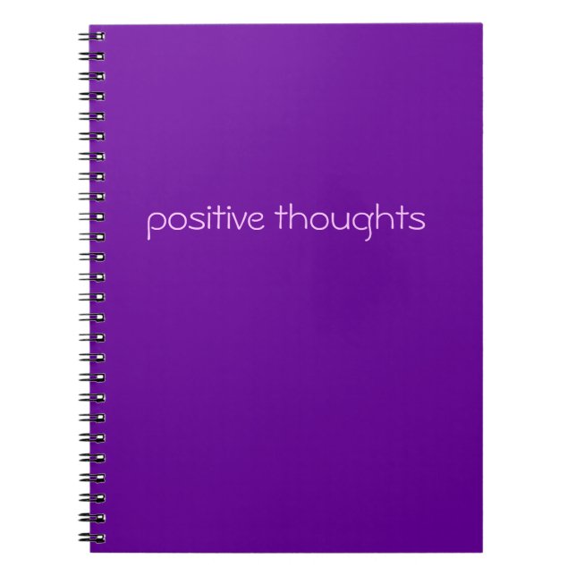 Cuaderno lema divertido positivo de los pensamientos el | (Frente)