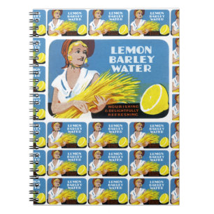 Cuaderno Lemon Barley Water Label multi print
