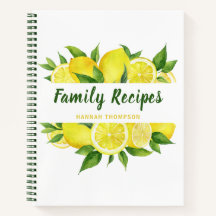 Lemon Cookbook Organizando recetas familiares favo