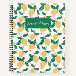 Cuaderno Lemon Floral Personalizado