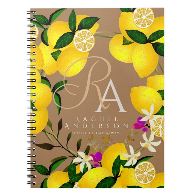 Cuaderno Lemon Monogram Brown (Frente)