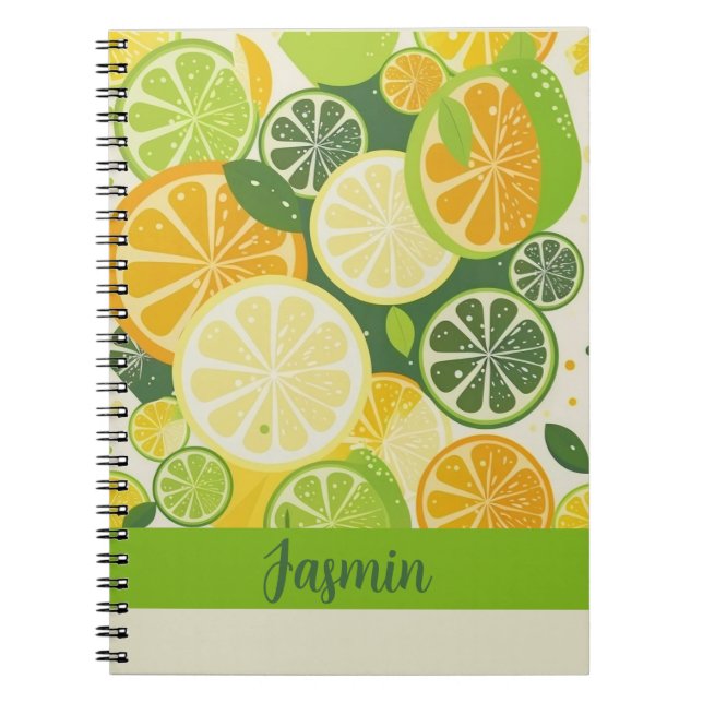 Cuaderno Lemon Slices Pattern (Frente)