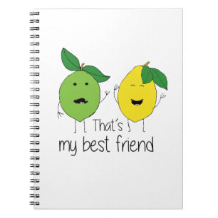 Cuaderno Lemon y Lime Best Friends BFF Bestis de limón Art