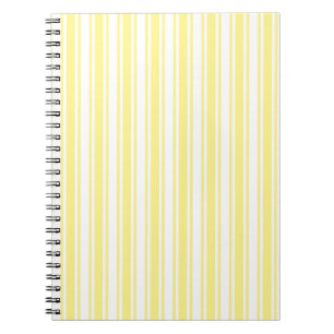Cuaderno Lemon yellow and white candy stripes