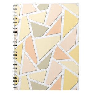 Cuaderno Lemon yellow mosaic pattern