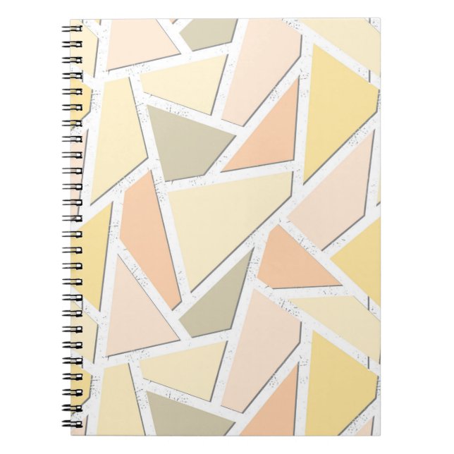 Cuaderno Lemon yellow mosaic pattern (Frente)