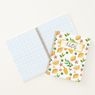 Cuaderno Lemones acuarelas y pipetas personalizados