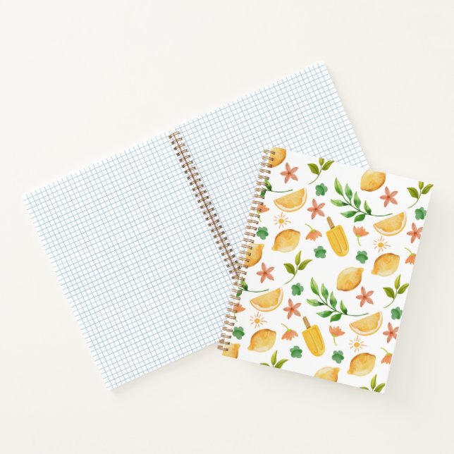 Cuaderno Lemones acuarelas y popsicles (Interior)