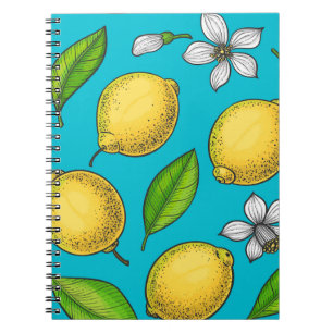 Cuaderno Lemones azules