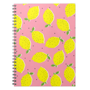 Cuaderno Lémulos amarillos vintage sin soldadura sobre fond