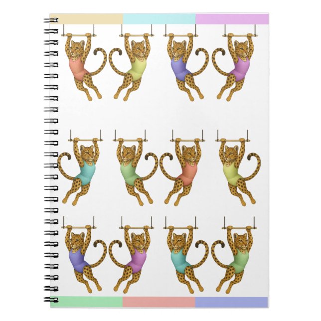 Cuaderno Lena artista de trapecio leopardo (Frente)