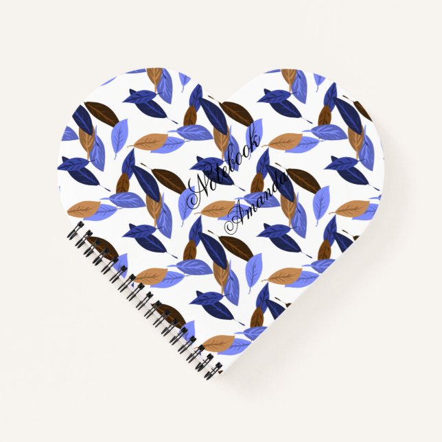 Cuaderno Leña marrón azul (Anverso)