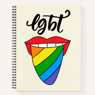 Cuaderno Lengua arcoiris LGBT