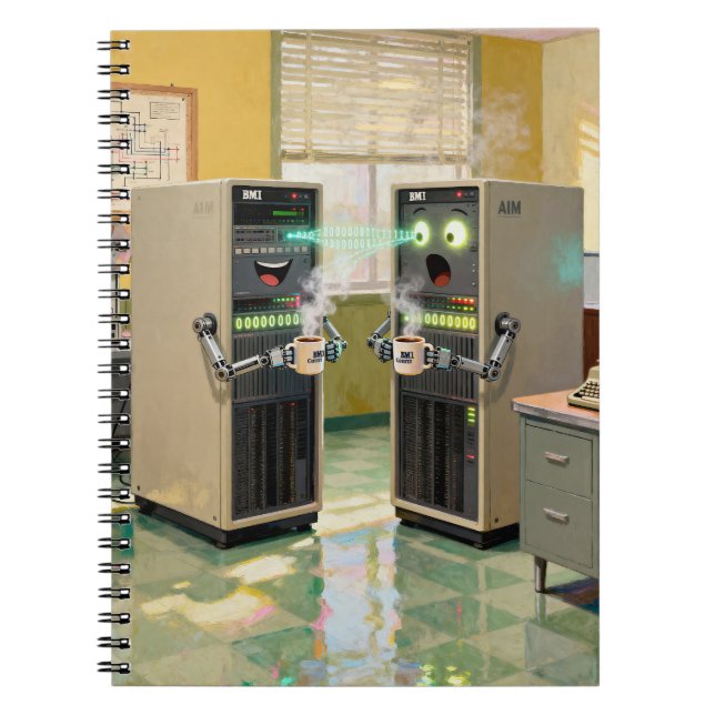 Cuaderno “Lenguaje de máquina” - Tecnología humorística     (Frente)