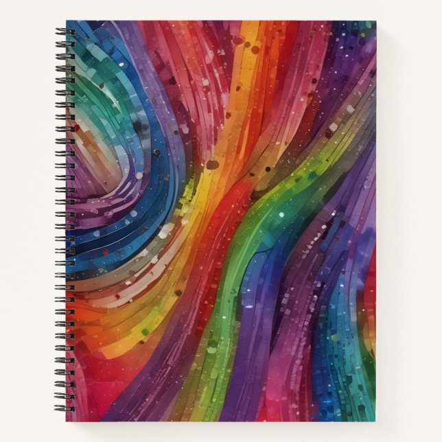 Cuaderno Lentejuelas de Arcoíris (Anverso)