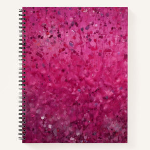 Cuaderno Lentejuelas en Rosa Intenso