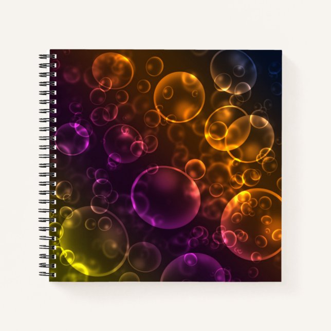 Cuaderno Lentes multicolores, bokeh (Anverso)