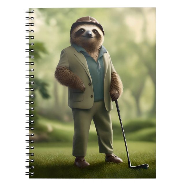 Cuaderno "Lento y firme: Una eslogan vestida para el golf (Frente)