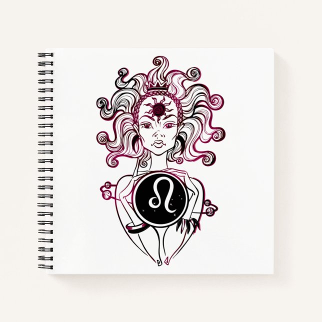 Cuaderno Leo Art Deco Lady personalizada (Anverso)
