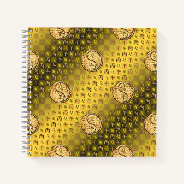 Cuaderno Leo & Caballo de Fuego (Anverso)