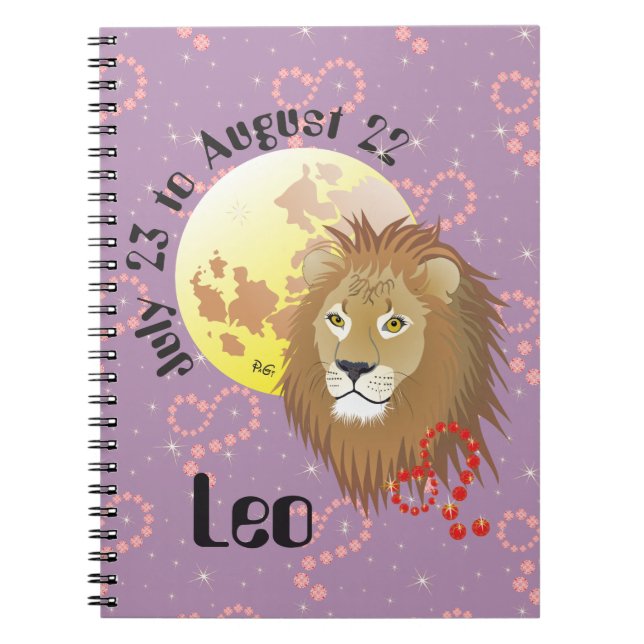 Cuaderno Leo del 23 de julio al 22 de agosto (Frente)