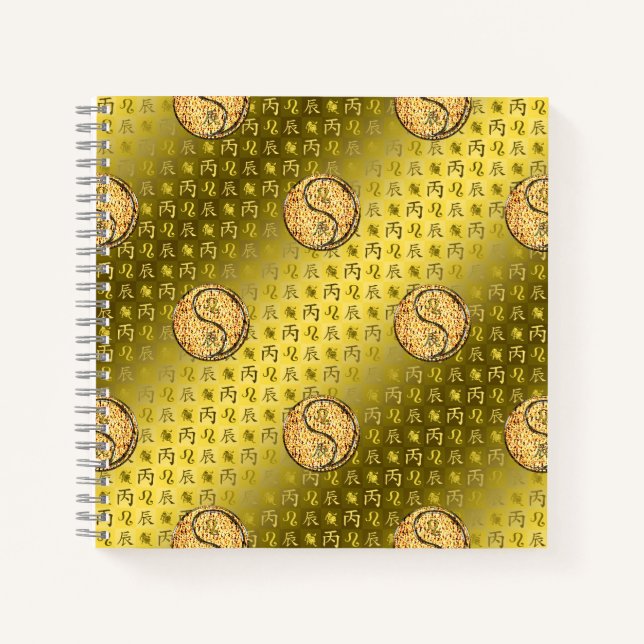 Cuaderno Leo & Dragón de Fuego (Anverso)
