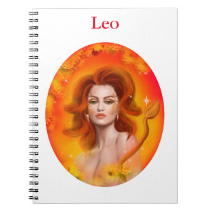 Cuaderno Leo Horoscope Zodiac Fantasía