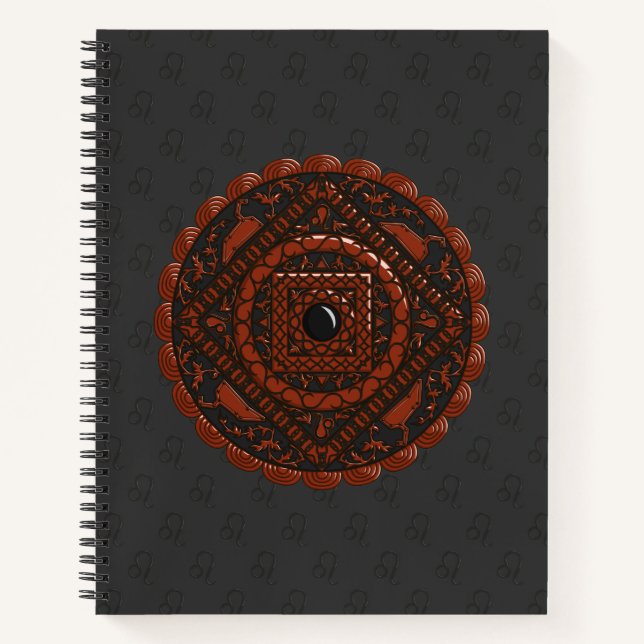 Cuaderno Leo Mandala Spiral Notebook (Anverso)