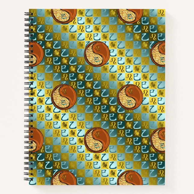Cuaderno Leo & Serpiente de Madera (Anverso)