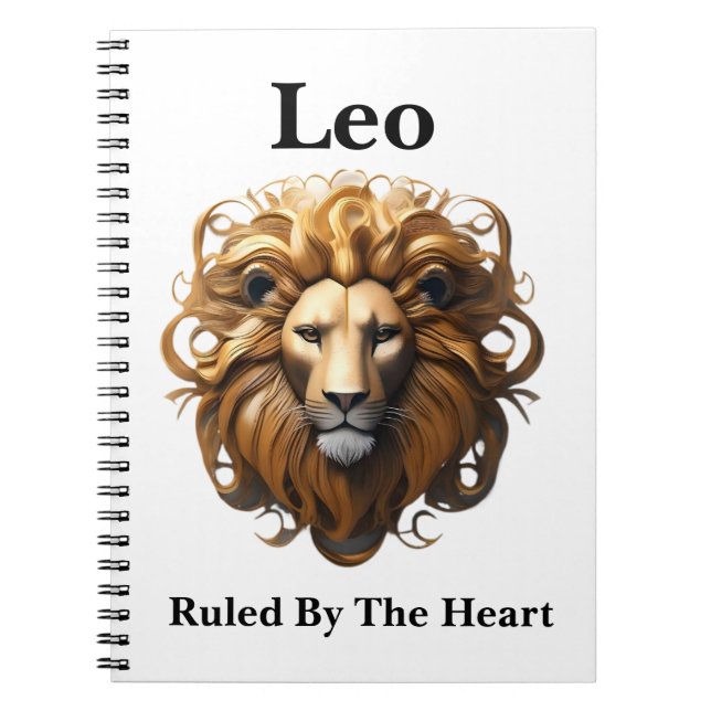 Cuaderno Leo The Lion: El feroz Rótulo de nacimiento de Zod (Frente)