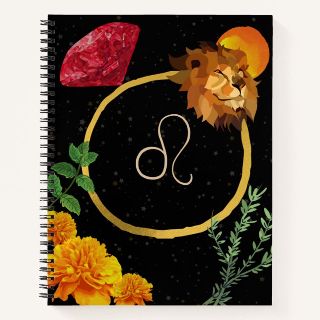 Cuaderno Leo Zodiac Journal (Anverso)