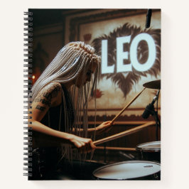 Cuaderno Leo Zodiac Musician Drums
