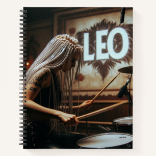 Cuaderno Leo Zodiac Musician Drums