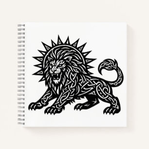 Cuaderno Leo Zodiaco Sol‑Melena León BurnsInHell