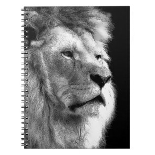 Cuaderno León blanco negro
