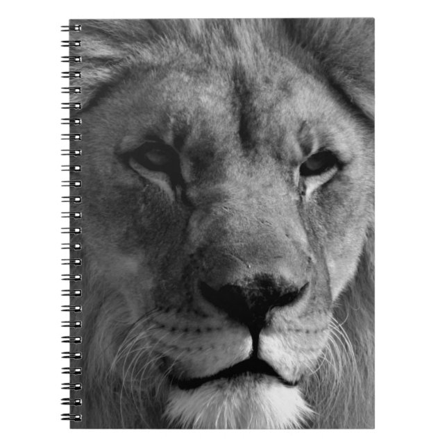Cuaderno León blanco y negro (Frente)