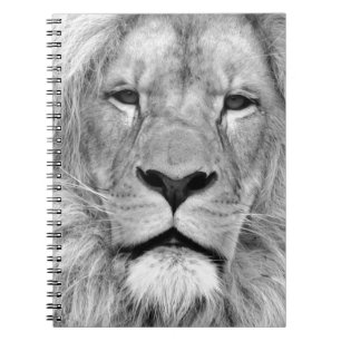 Cuaderno León blanco y negro