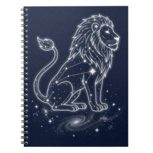 Cuaderno León celestial Constelación Cielo nocturno estrell