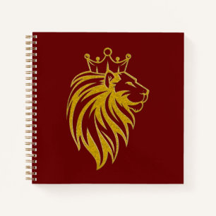 Cuaderno León con corona - Estilo de oro 2