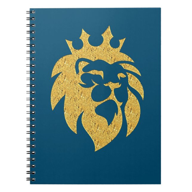 Cuaderno León con Corona - Estilo Oro 1 (Frente)