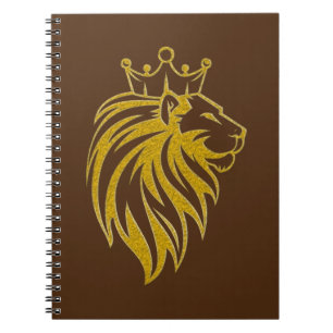 Cuaderno León con Corona - Estilo Oro 2