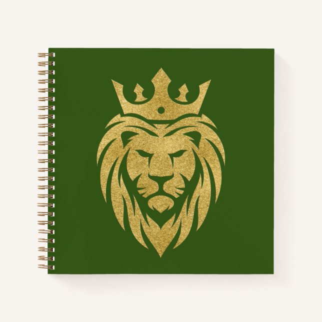 Cuaderno León con Corona - Estilo Oro 3 (Anverso)