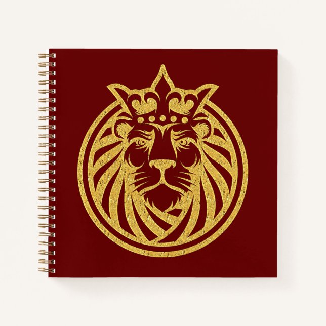 Cuaderno León con Corona - Estilo Oro 4 (Anverso)