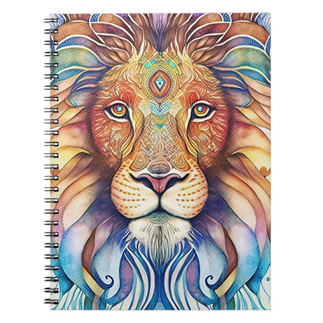 Cuaderno León de acuarela mística (Frente)