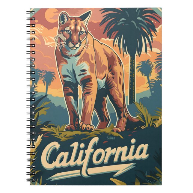 Cuaderno León de la montaña de California (Frente)