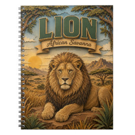 Cuaderno León Sabana Africana POPCUT
